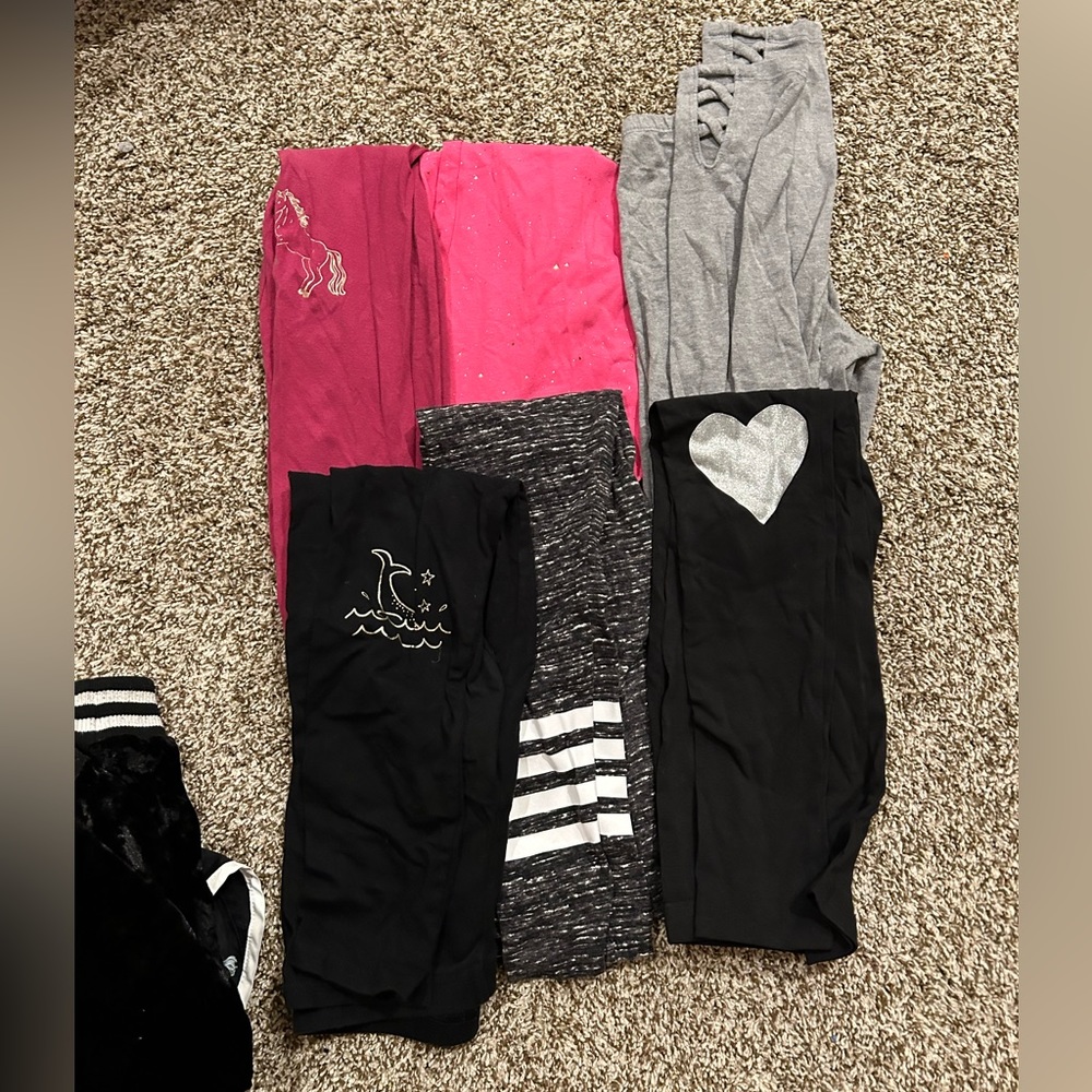 SOLD! Pls. Don’t buy. Girls size 10/12 leggings bundle